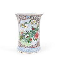 A CHINESE ENAMEL BEAKER, 18TH CENTURY