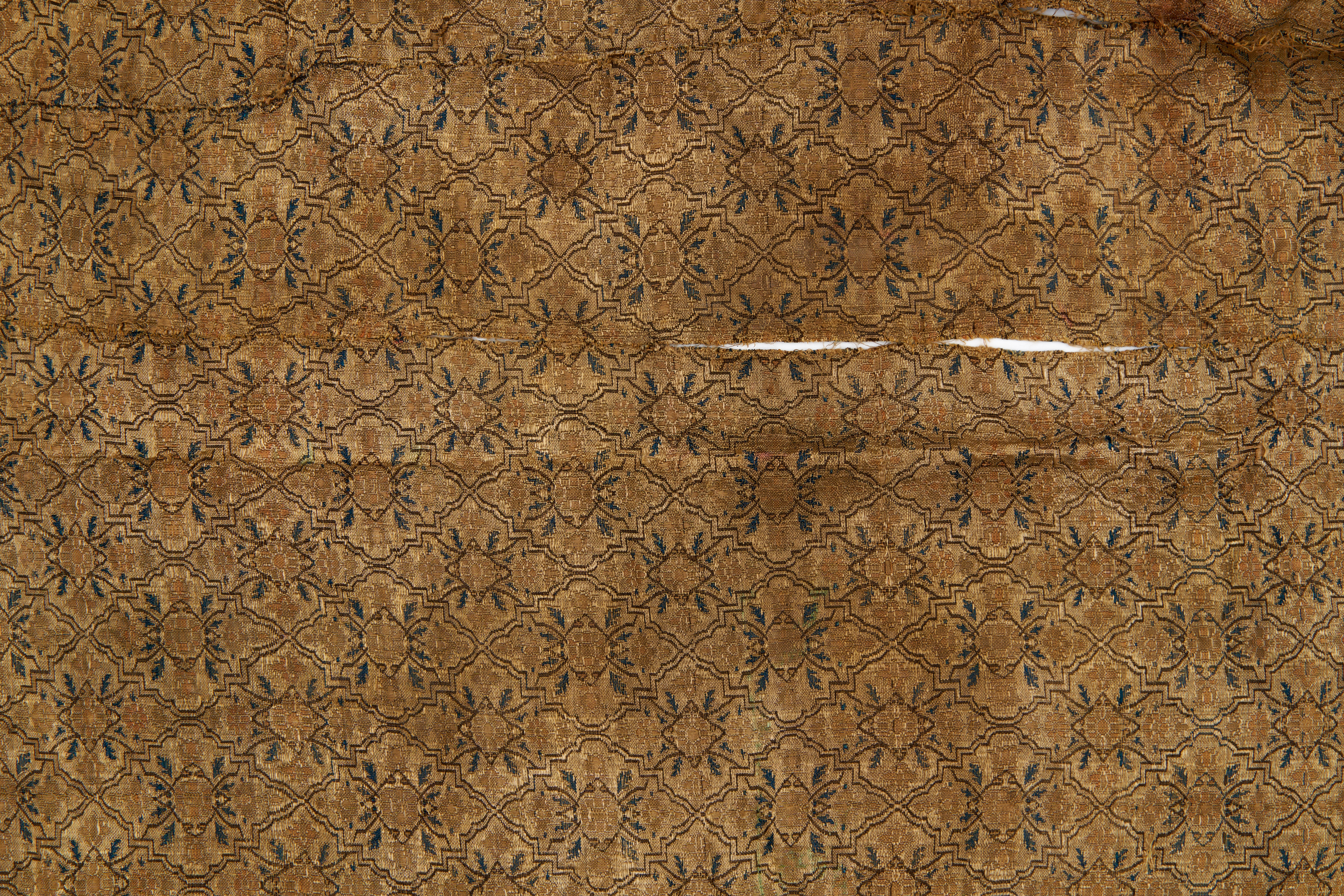 A SAFAVID SILK TEXTILE PANEL, 17TH CENTURY, PERSIA - Image 2 of 4