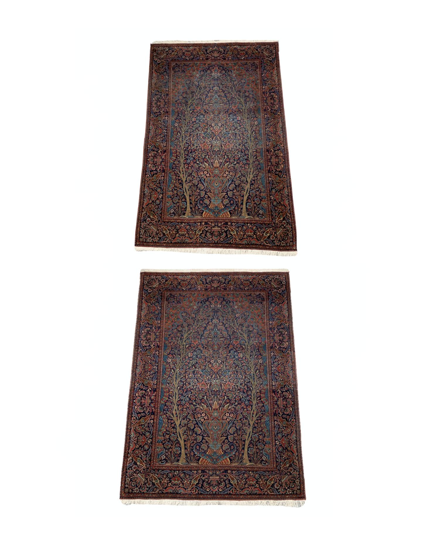 A PAIR OF MOHTASHAM KASHAN RUGS