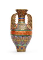 A POTTERY ALHAMBRA VASE, SPAIN, 19TH CENTURY,