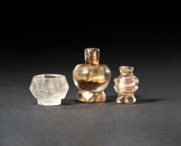 ASSORTMENT OF FATIMID ROCK CRYSTAL BOTTLES, 9TH-11TH CENTURY, EGYPT