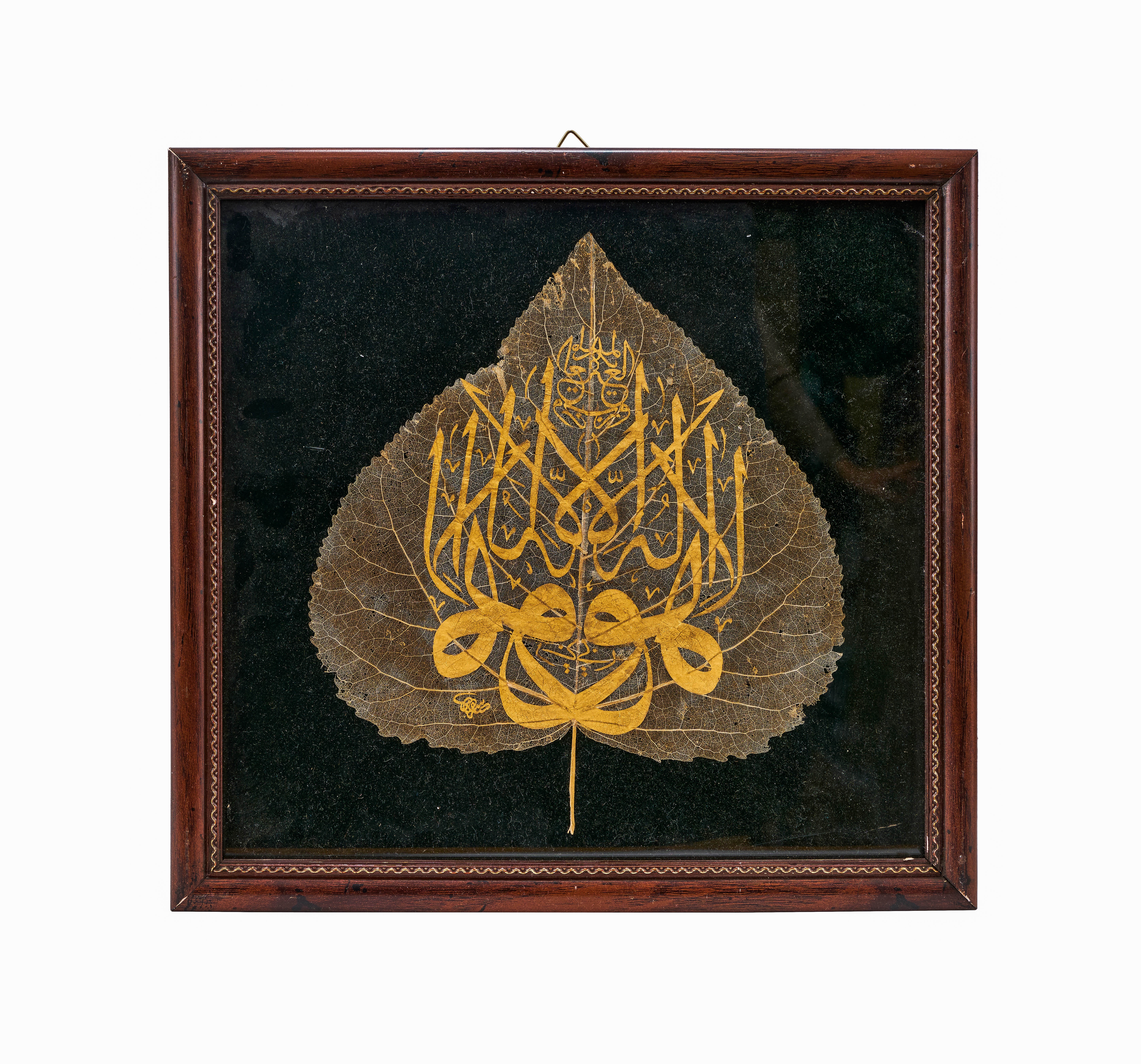 A A CALLIGRAPHIC GOLD LEAF, 19TH/20TH CENTURY, TURKEY, OTTOMAN