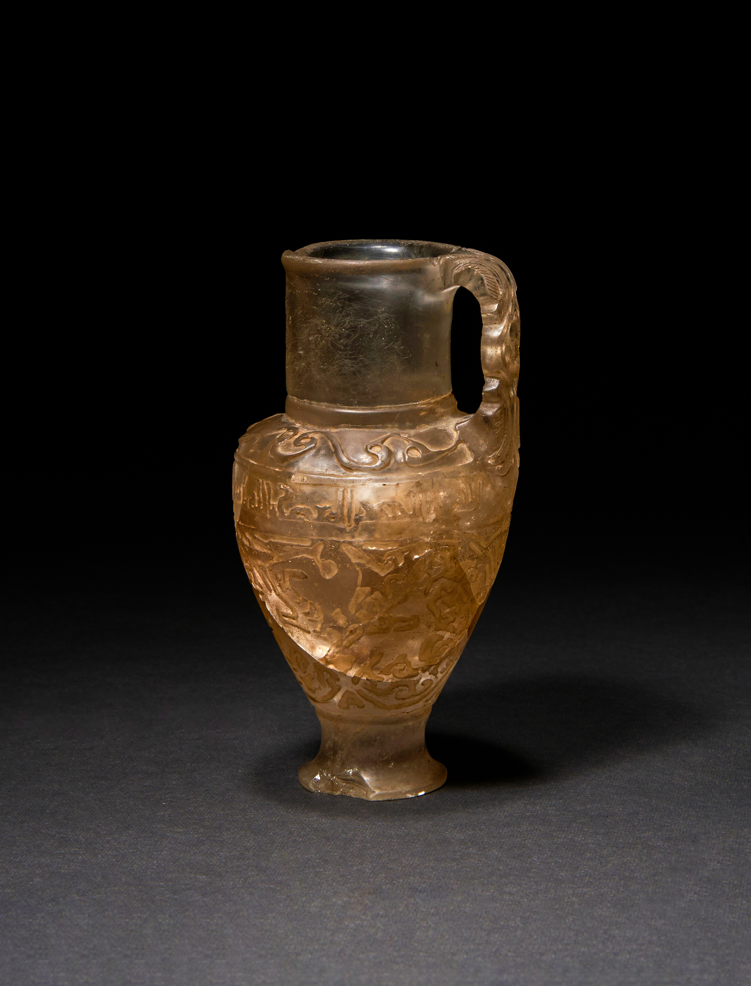 A KUFIC INSCRIBED ROCK CRYSTAL EWER IN THE STYLE OF FATIMID - Image 2 of 3