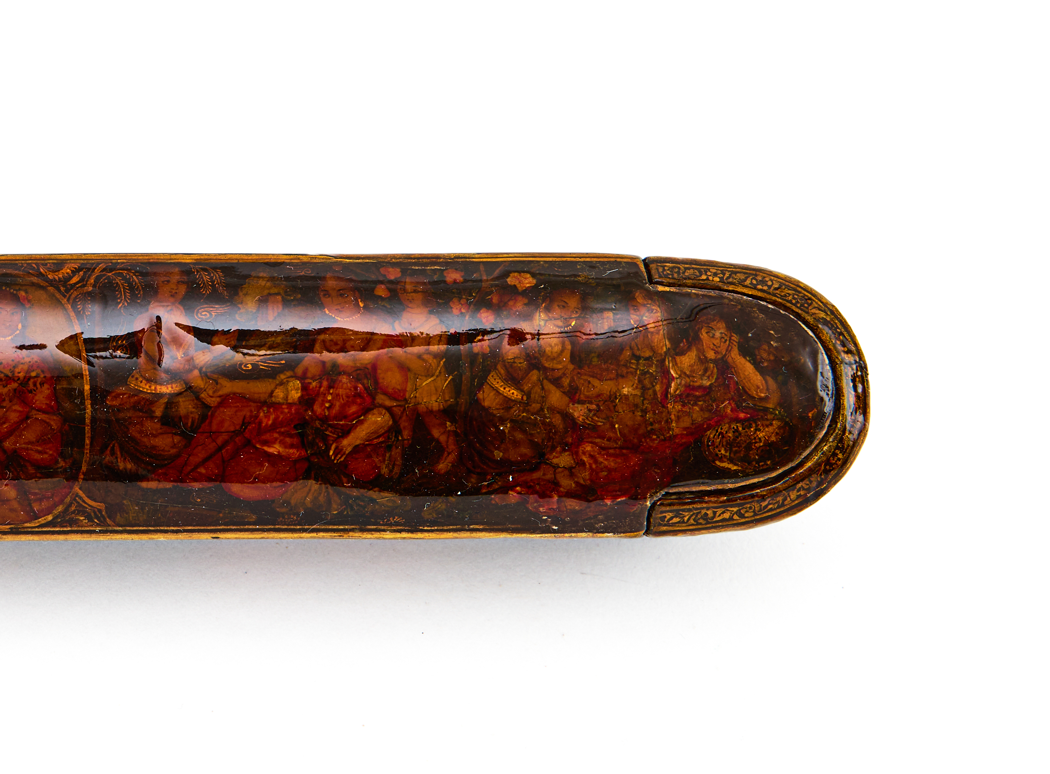 A LACQUERED PEN CASE, 19TH CENTURY QAJAR, - Image 6 of 6