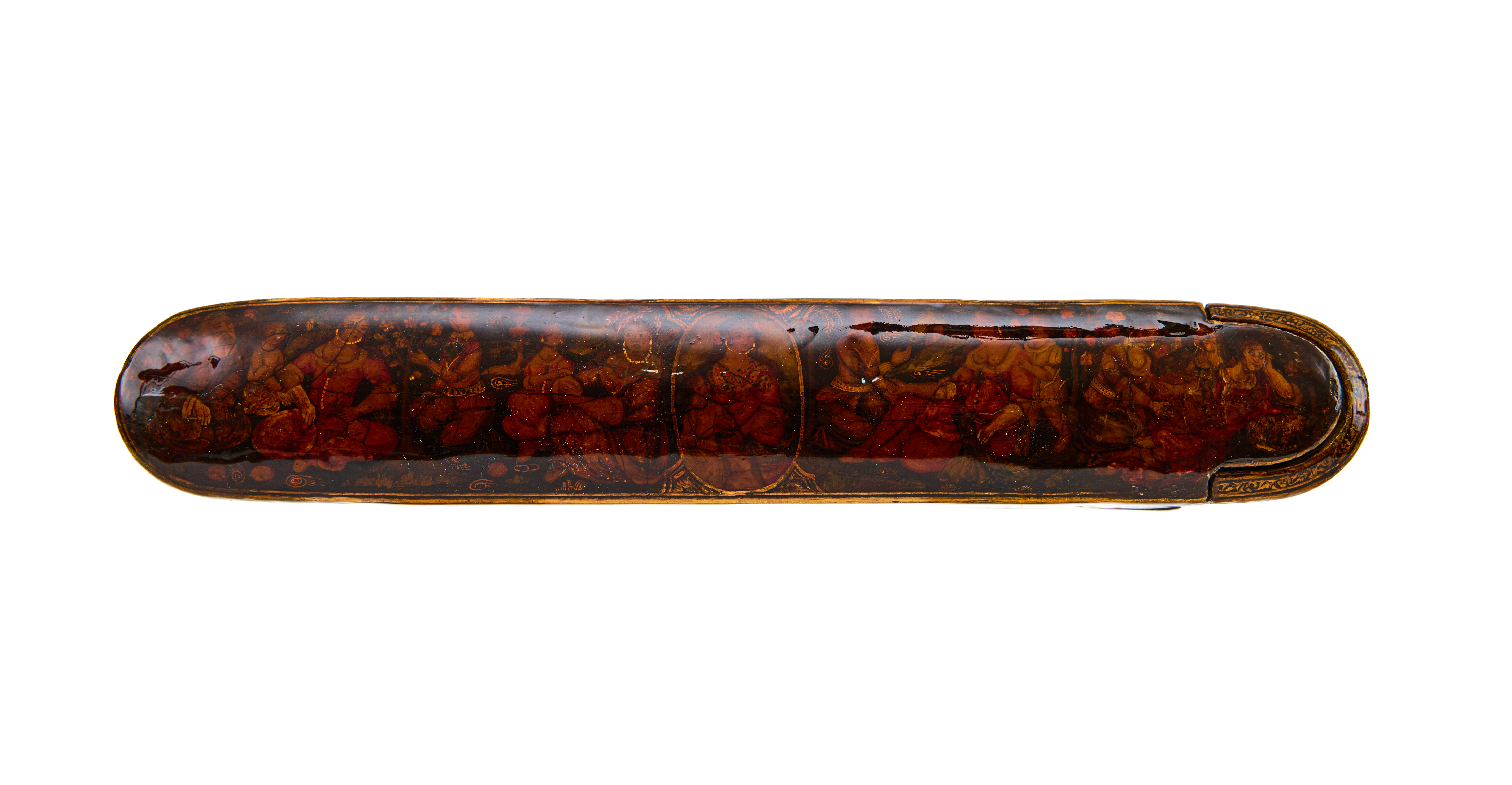 A LACQUERED PEN CASE, 19TH CENTURY QAJAR, - Image 5 of 6