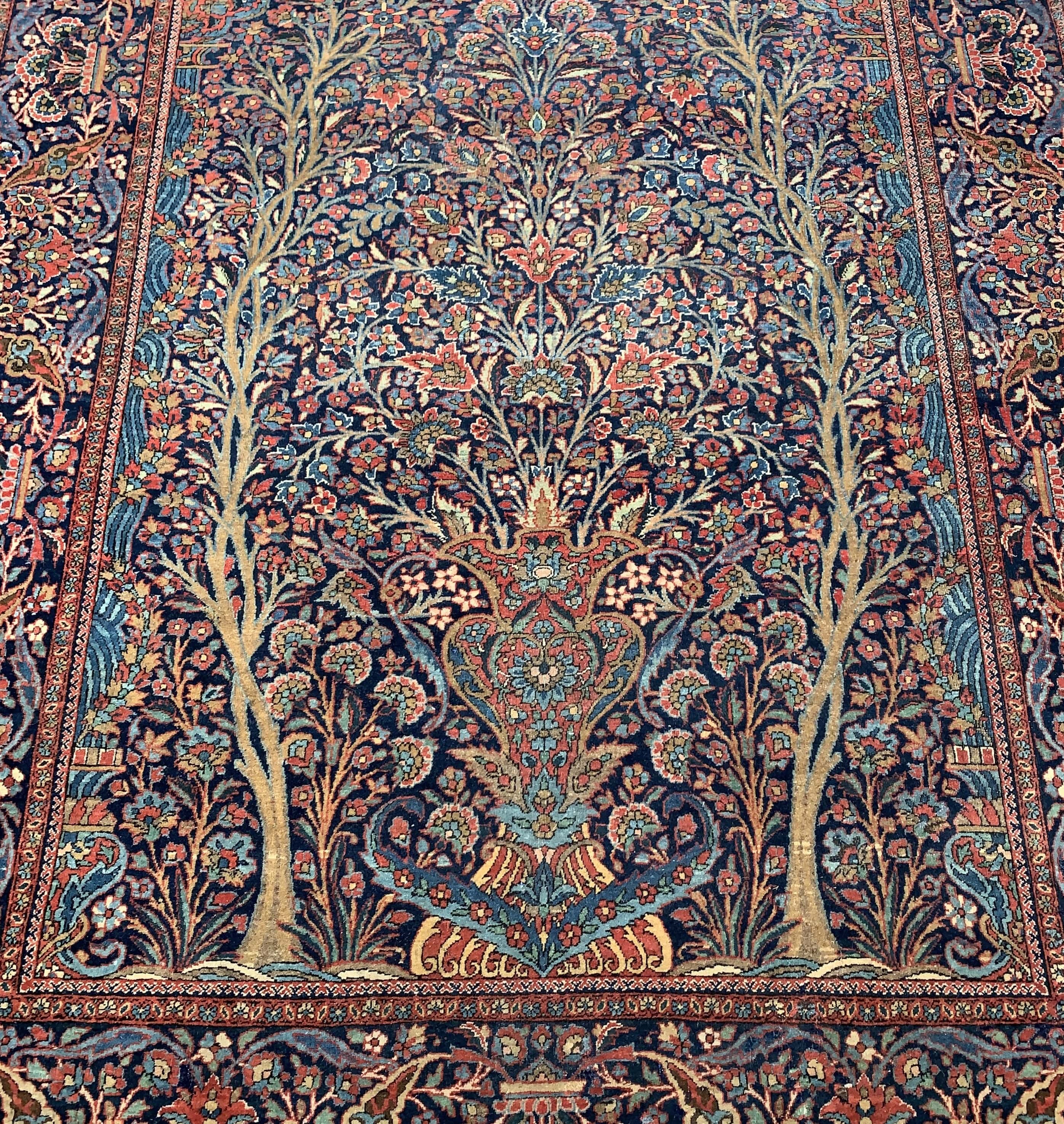 A PAIR OF MOHTASHAM KASHAN RUGS - Image 2 of 3