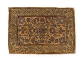 AN OTTOMAN SILK & METAL THREAD HANGING TEXTILE, 17TH CENTURY