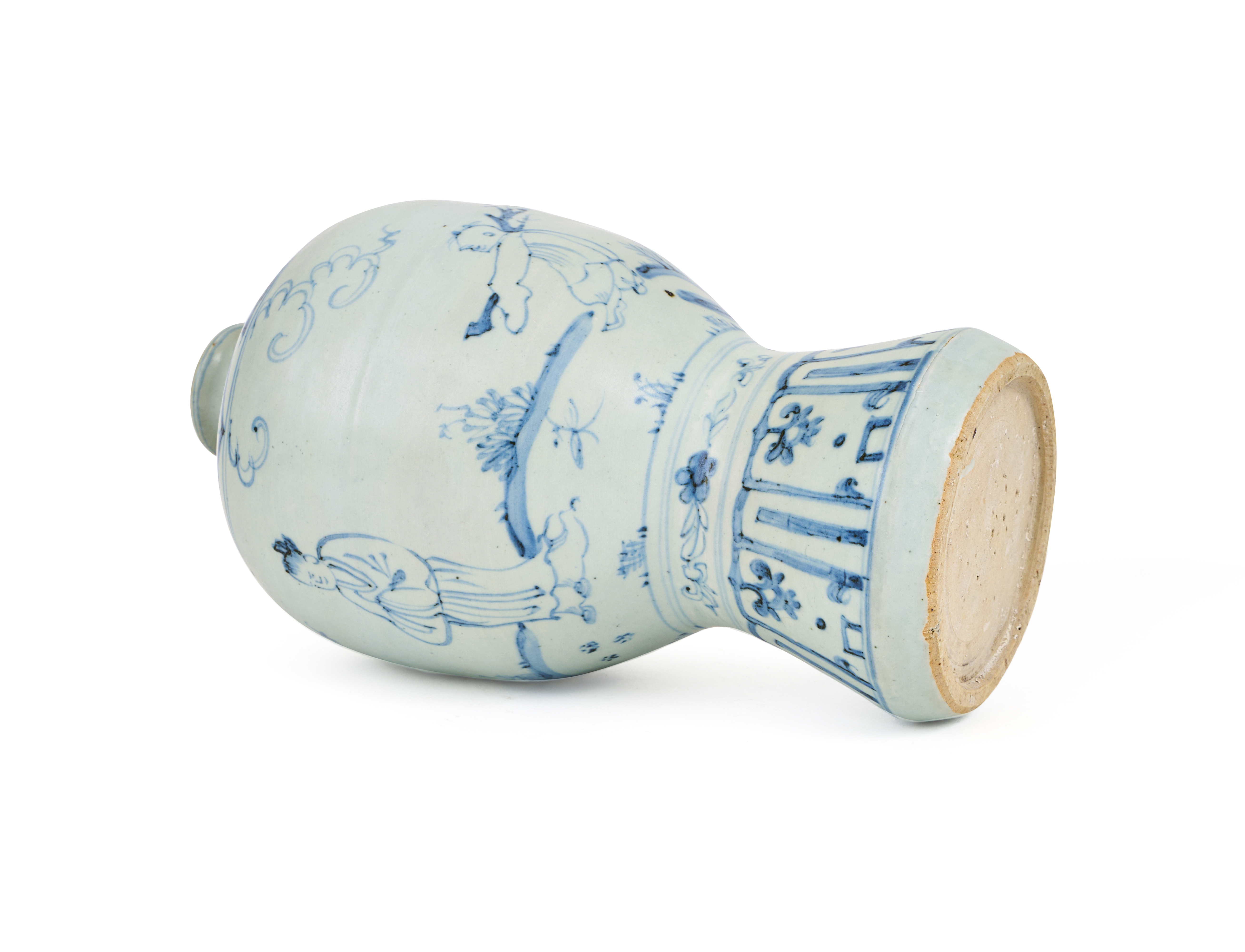 A CHINESE BLUE & WHITE MEIPING VASE - Image 4 of 4