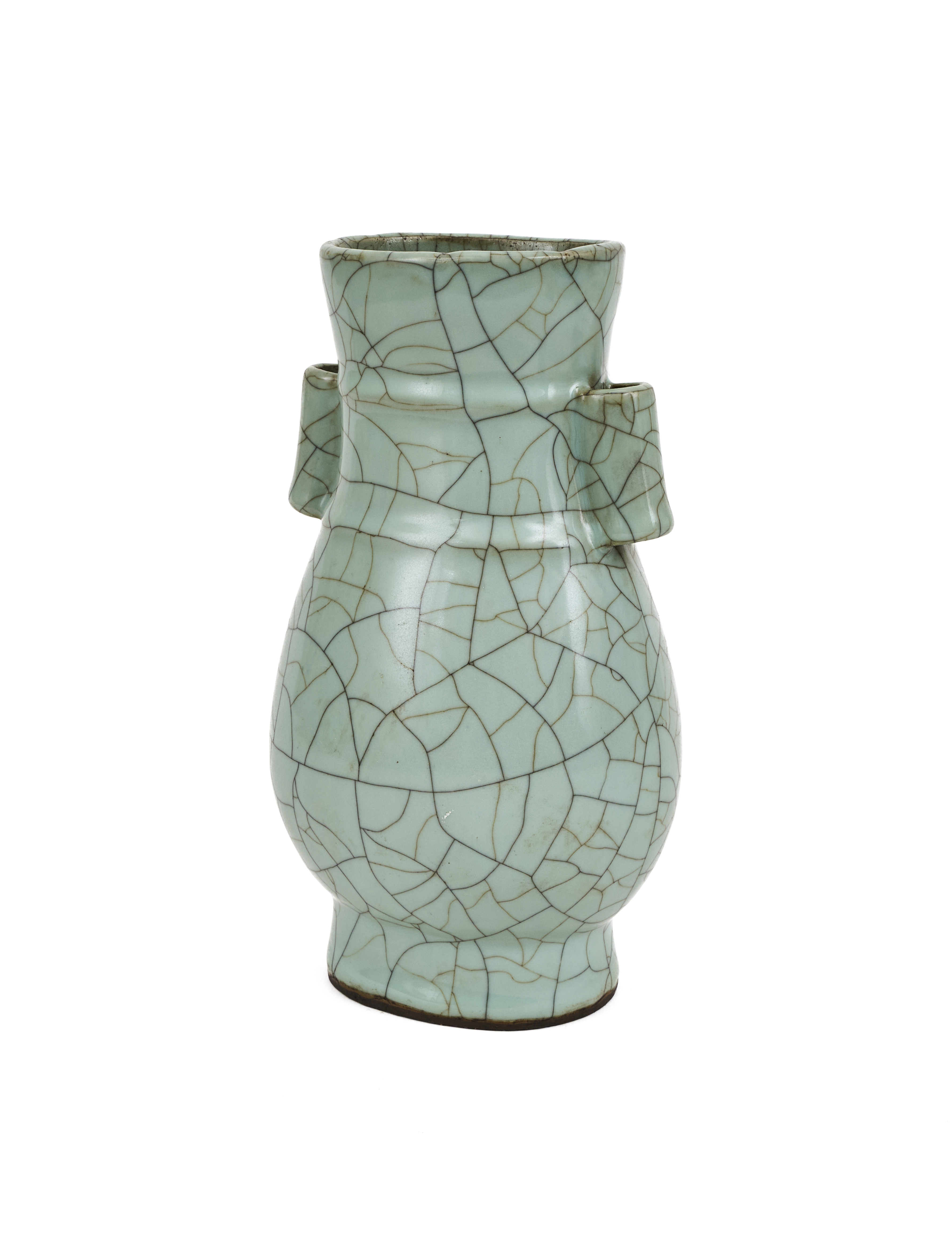 A CHINESE CRACKLE GE TYPE HU FORM VASE, QING DYNASTY (1644-1911) - Image 2 of 3