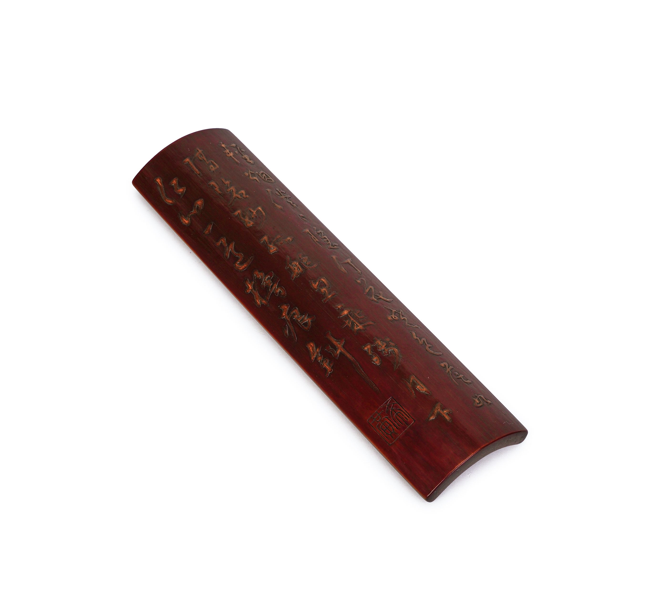 AN INSCRIBED CHINESE BAMBOO BRUSH REST, 17TH CENTURY, KANGXI PERIOD (1662-1722) - Image 10 of 11