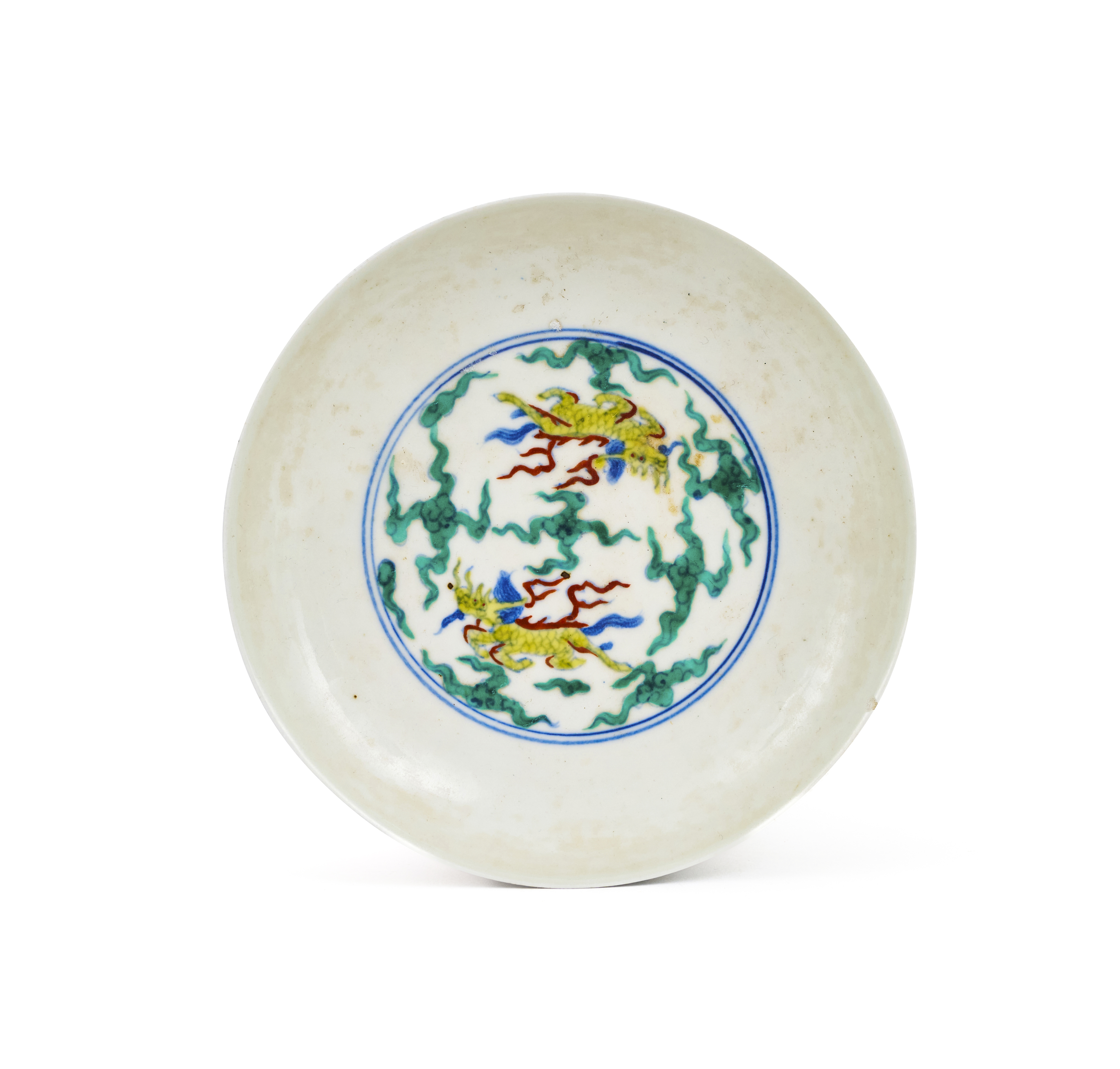 A CHINESE DOUCAI DISH, QING DYNASTY (1644-1911)