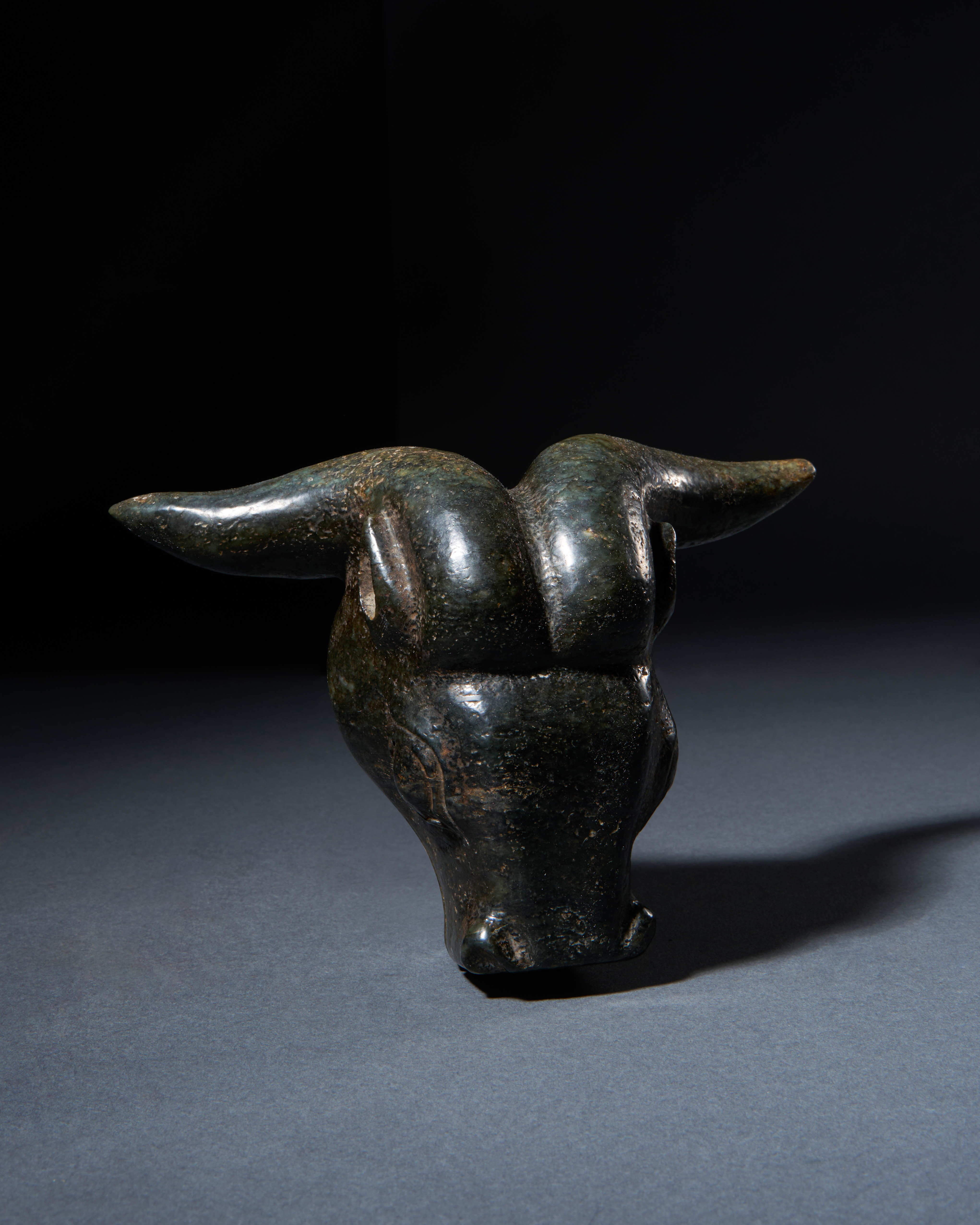 A TIBETAN STONE WEIGHT IN THE FORM OF A BULL - Image 2 of 3