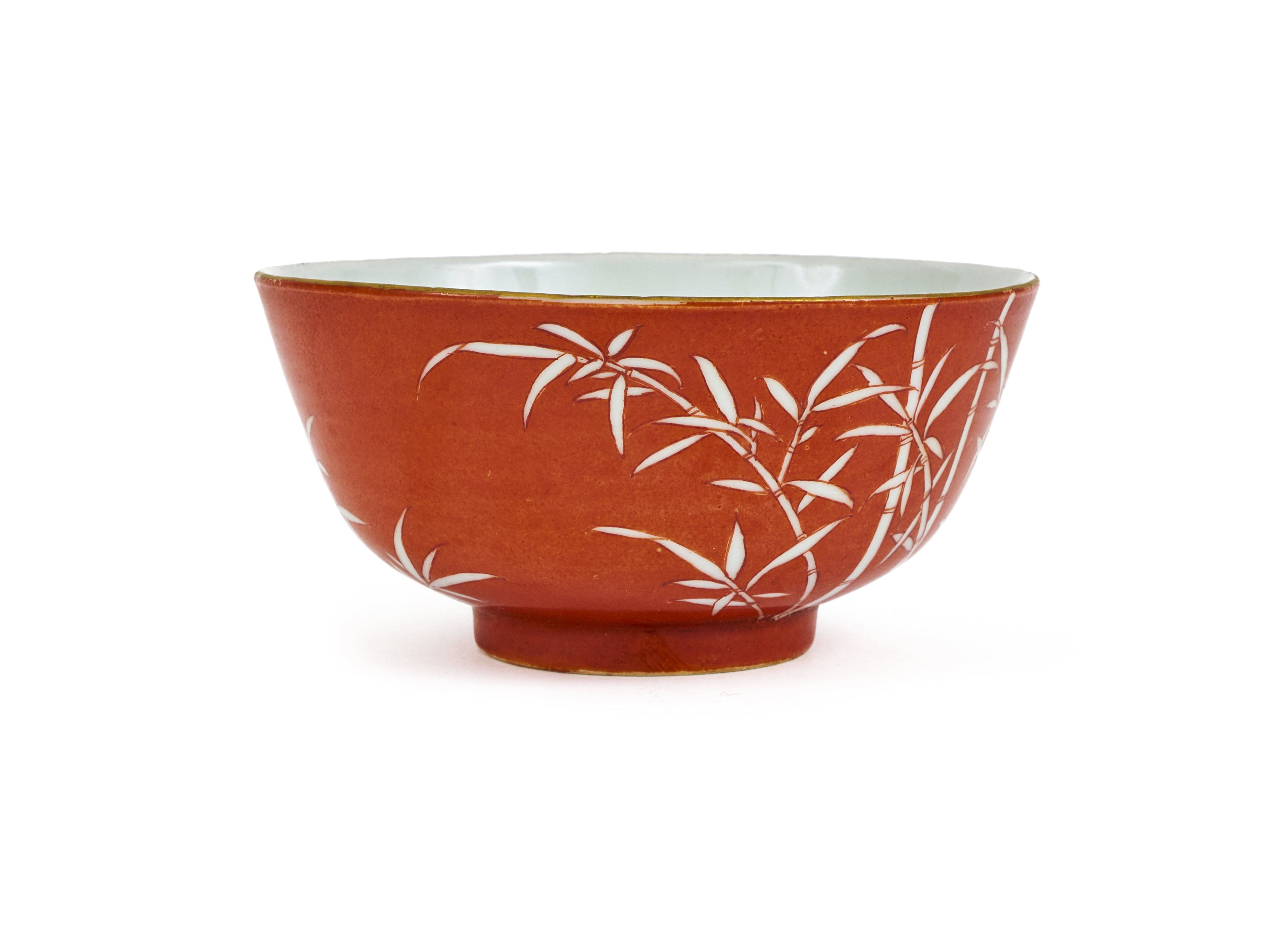 A CHINESE IRON-RED REVERSE-DECORATED BOWL PROBABLY 20TH CENTURY - Image 2 of 5