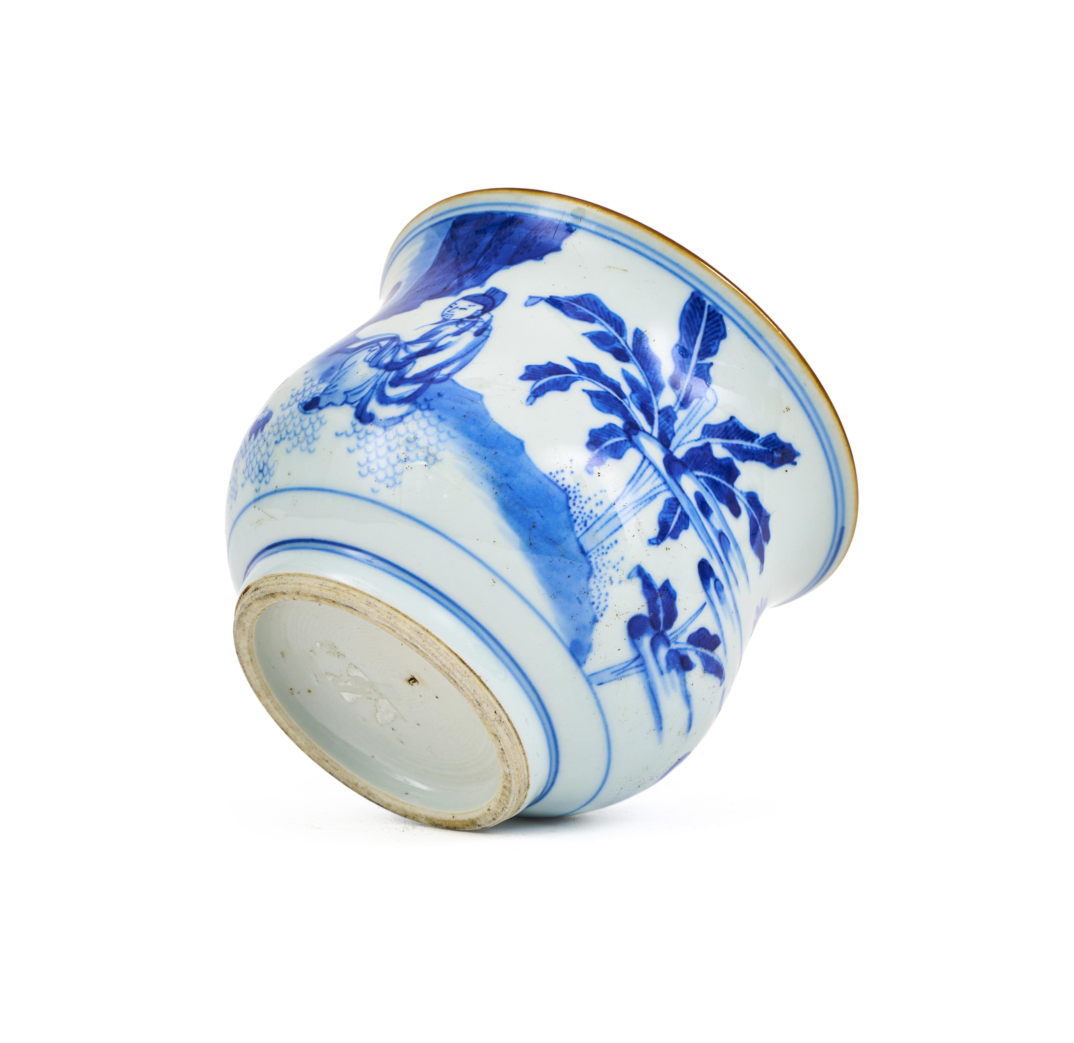 A CHINESE BLUE & WHITE CENSER, QING DYNASTY (1644-1911) - Image 4 of 4