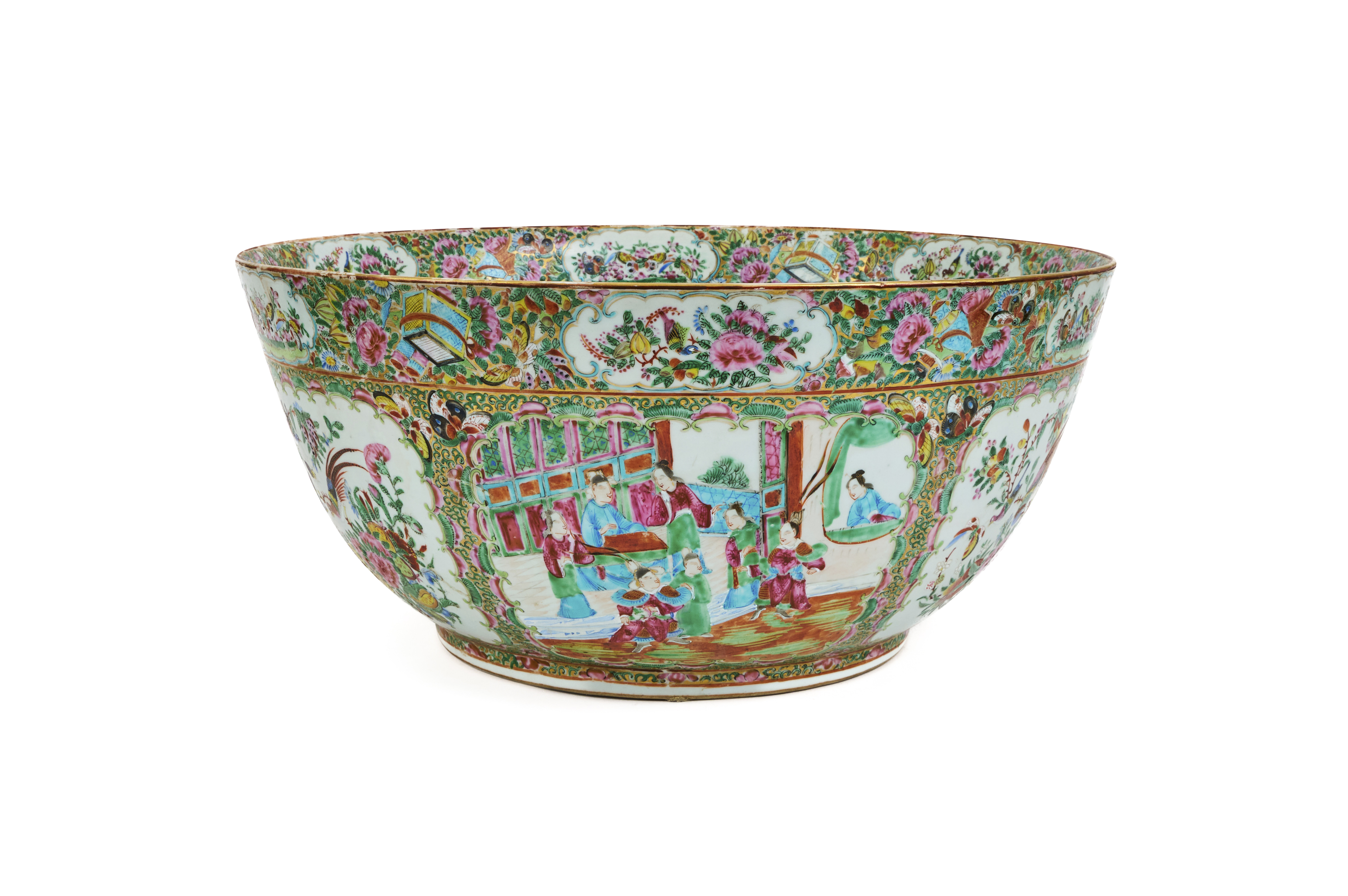 A MONUMENTAL CHINESE FAMILLE ROSE BOWL, 19TH CENTURY - Image 5 of 7