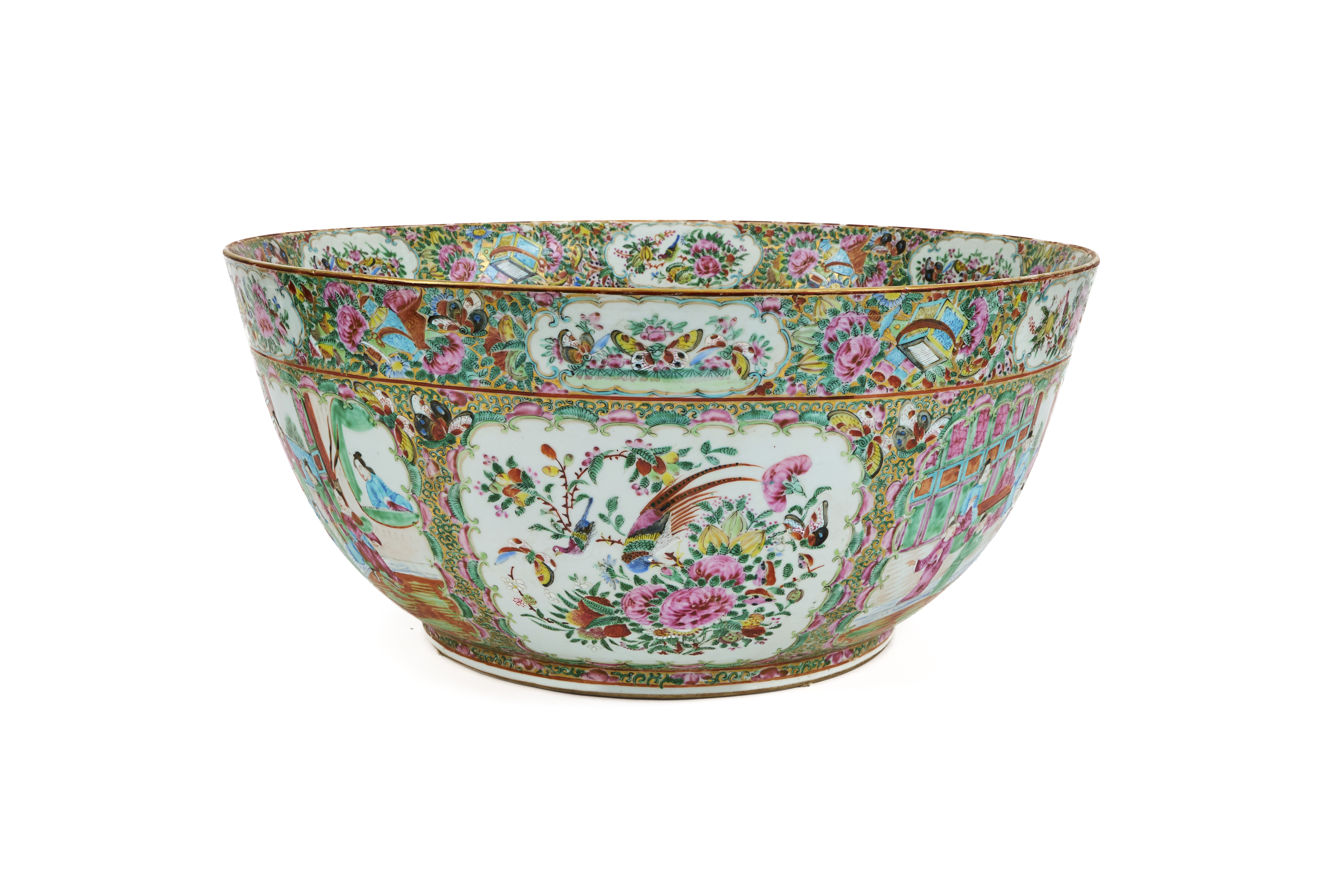 A MONUMENTAL CHINESE FAMILLE ROSE BOWL, 19TH CENTURY - Image 4 of 7