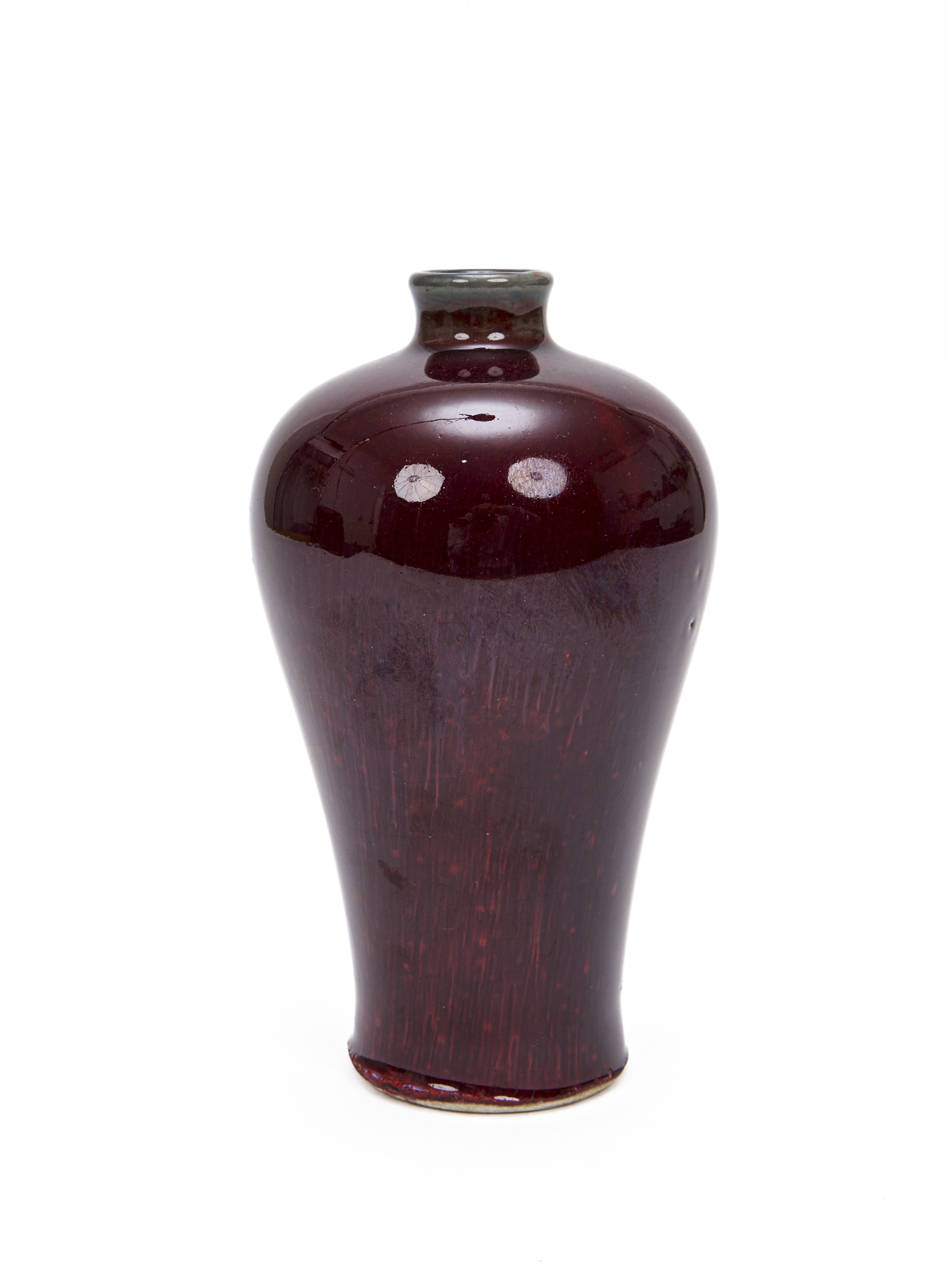 A CHINESE FLAMBE GLAZED MEIPING VASE, QING DYNASTY (1644-1911)