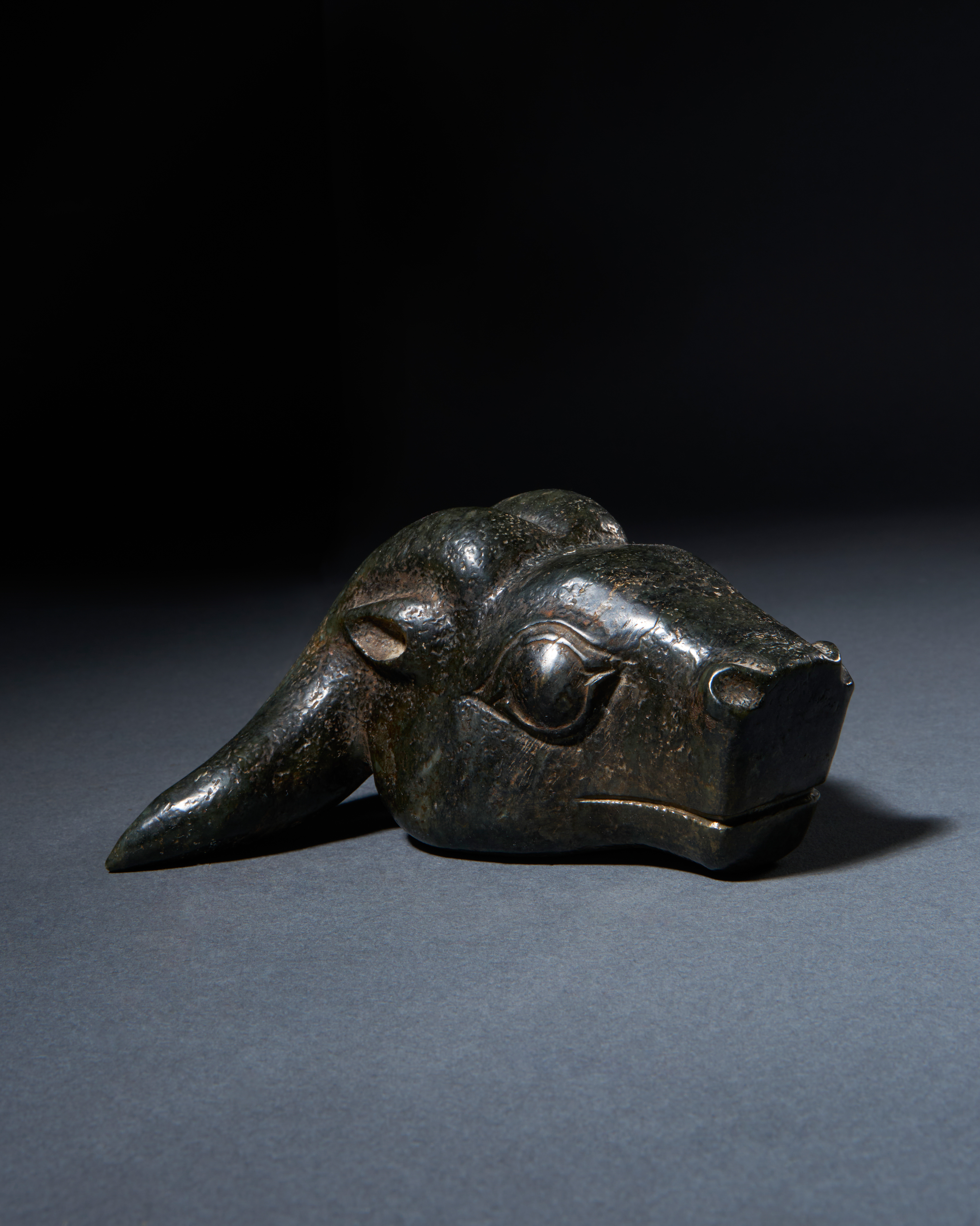 A TIBETAN STONE WEIGHT IN THE FORM OF A BULL - Image 3 of 3