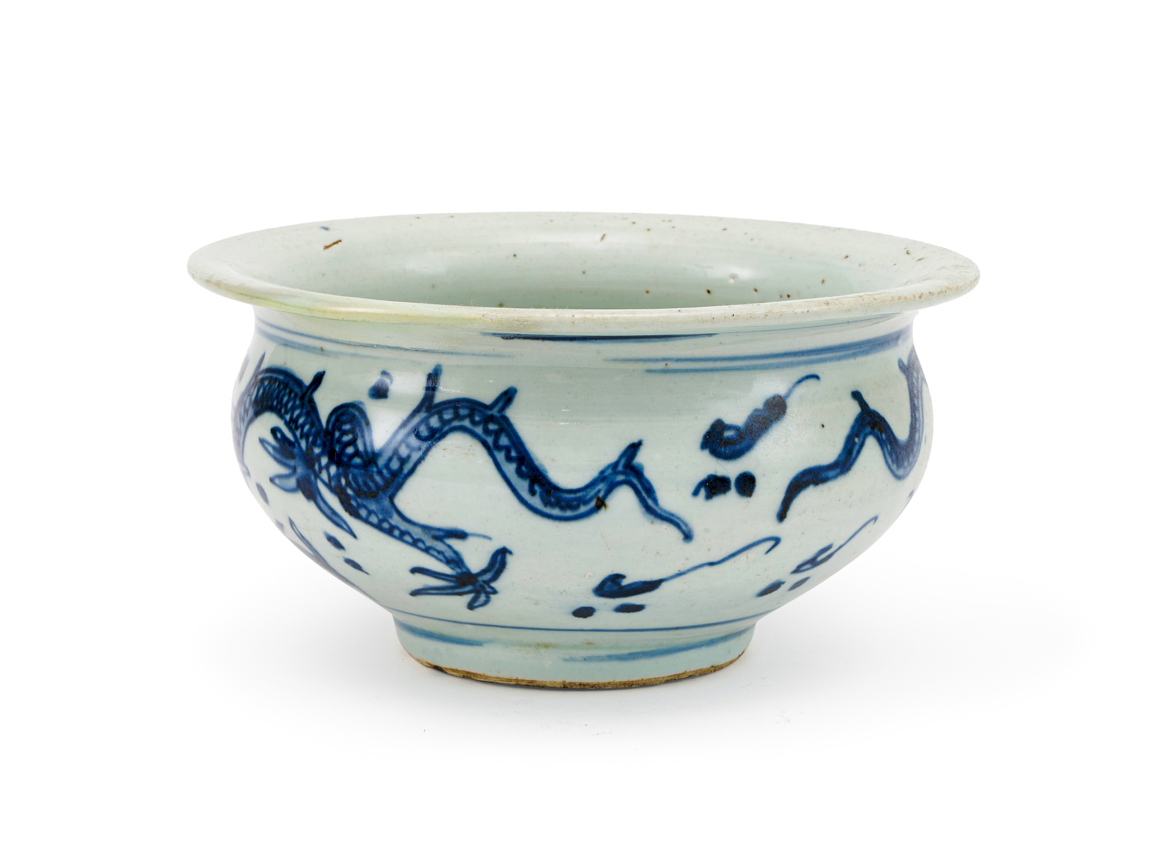 A CHINESE BLUE & WHITE CENSER, MING DYNASTY (1368-1644) - Image 3 of 5