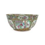 A MONUMENTAL CHINESE FAMILLE ROSE BOWL, 19TH CENTURY