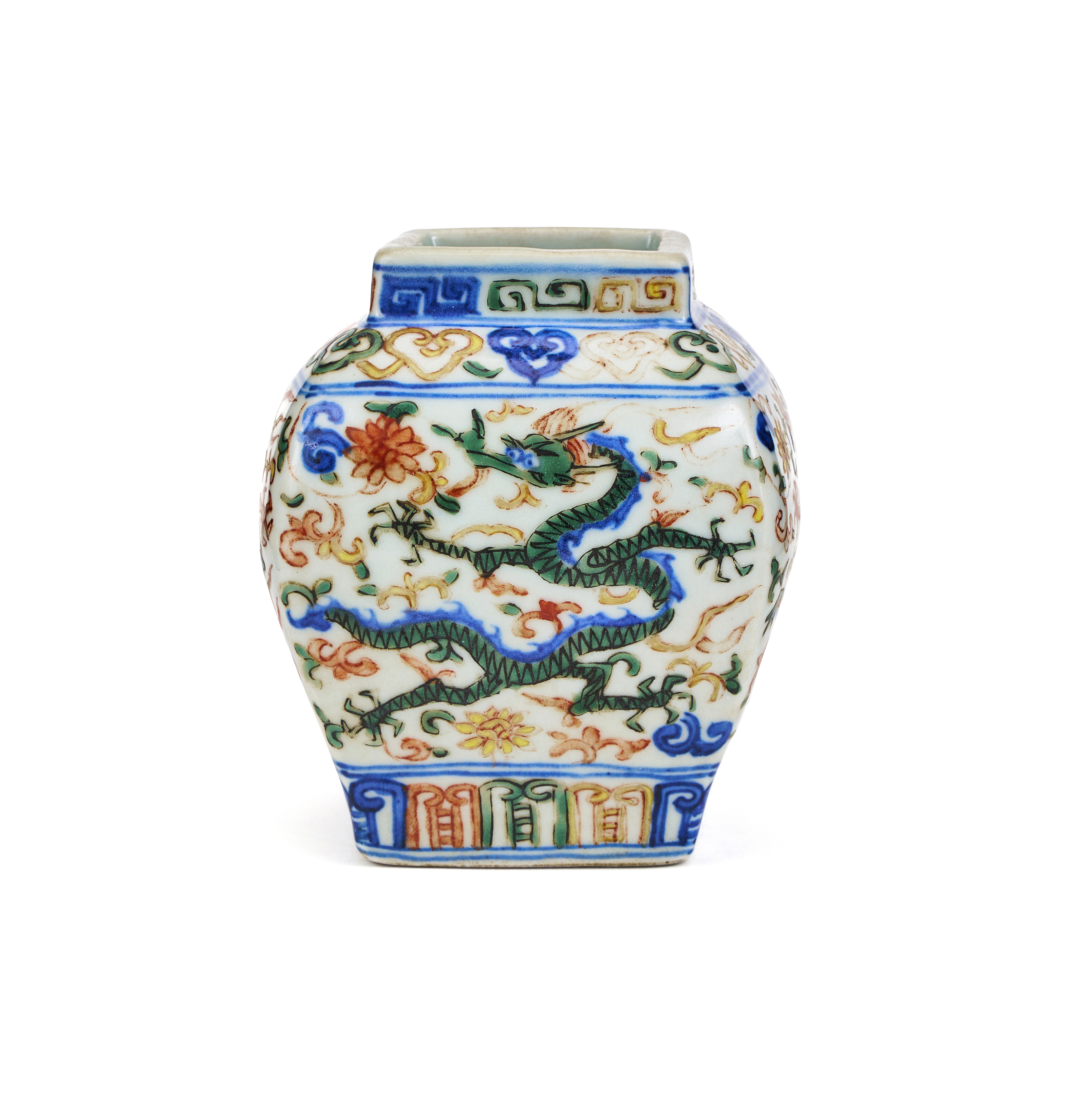 A CHINESE WUCAI DRAGON JAR, QING DYNASTY (1644-1911) - Image 2 of 5