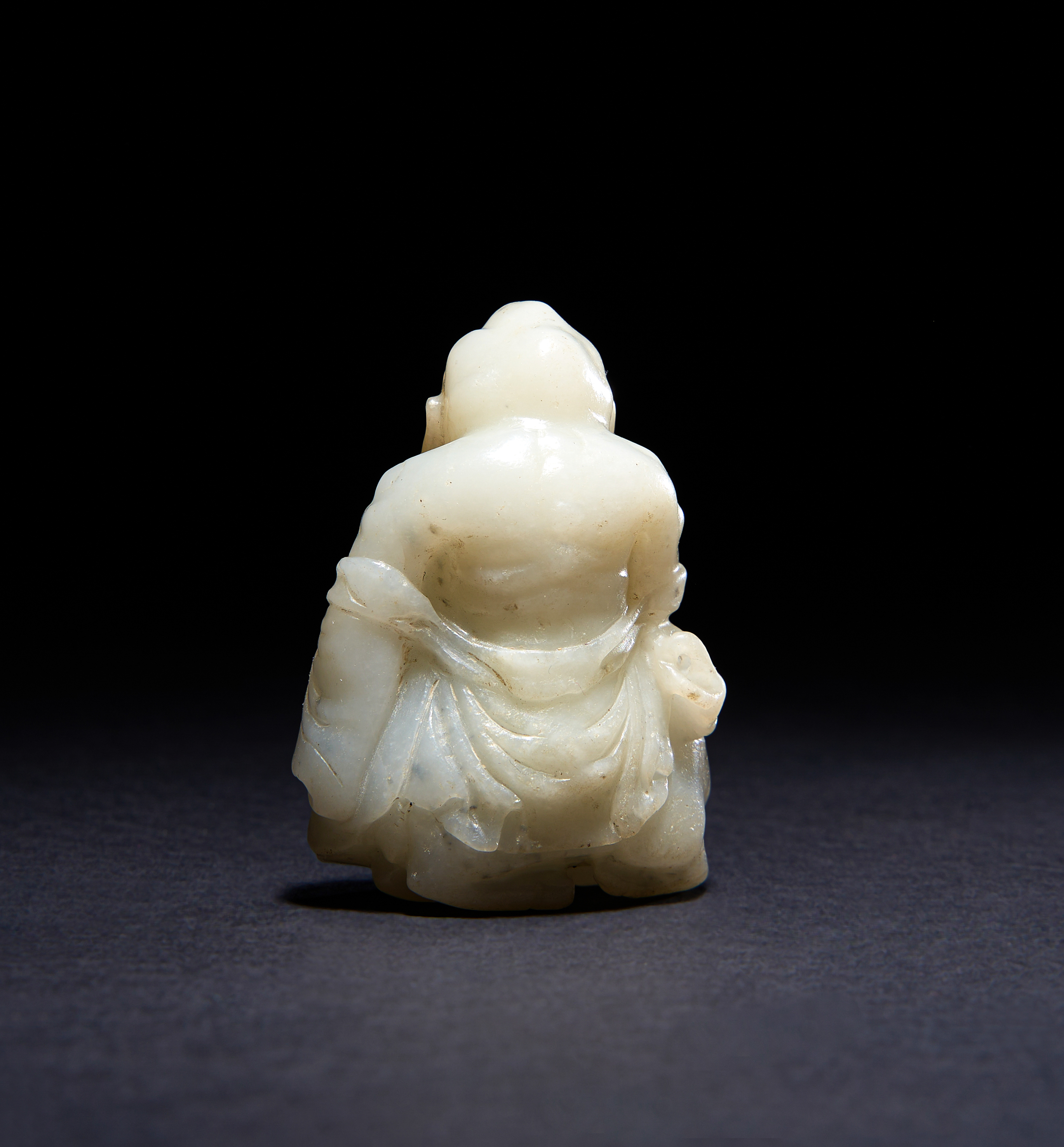 A JADE CARVING GROUP OF A BOY & RAM, QING DYNASTY (1644-1911) - Image 2 of 2