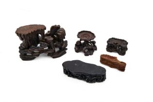 ASSORTMENT OF CHINESE WOODEN STANDS, QING DYNASTY (1644-1911)