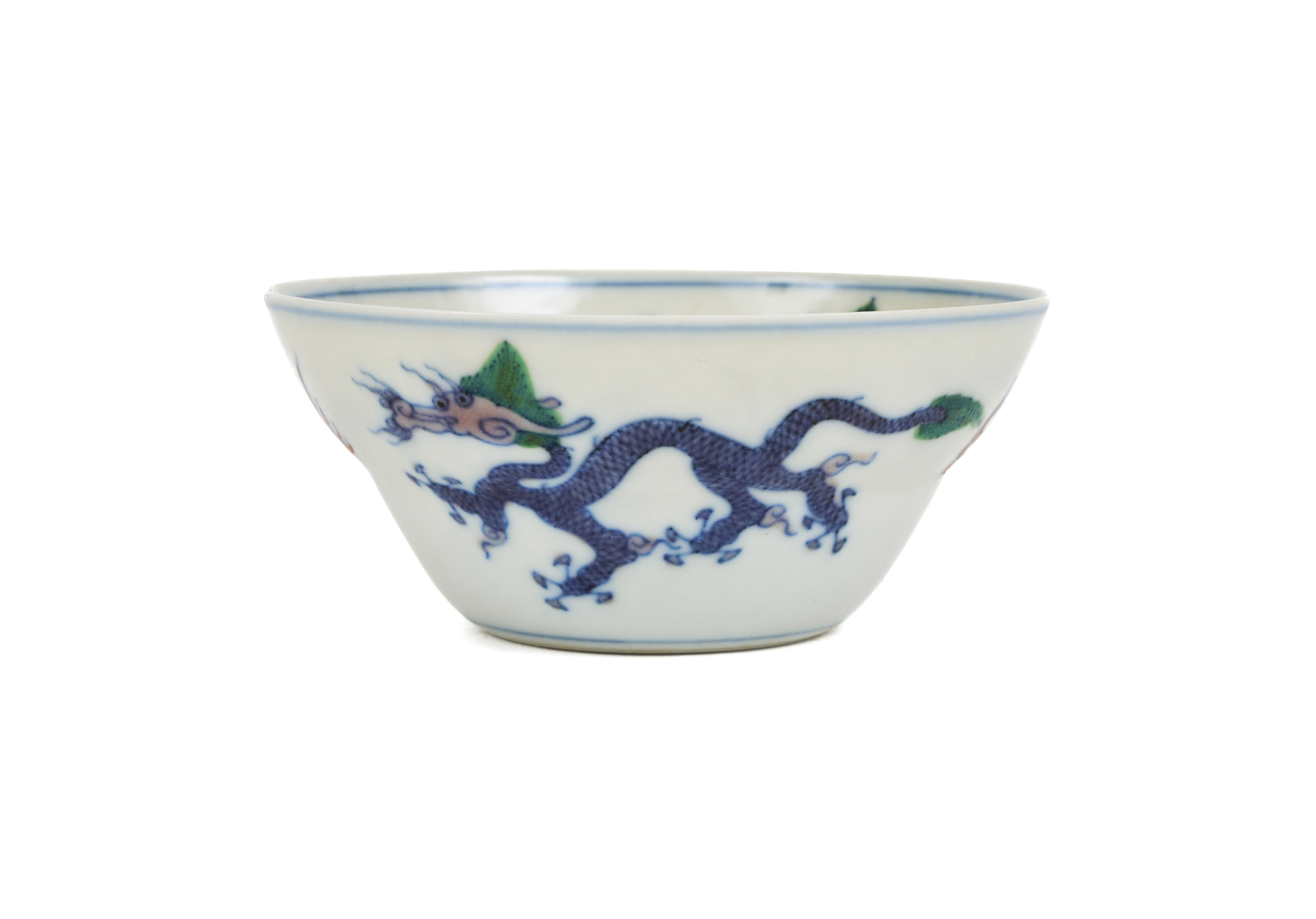 A CHINESE DOUCAI DRAGON BOWL