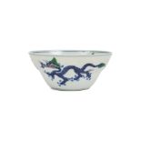 A CHINESE DOUCAI DRAGON BOWL