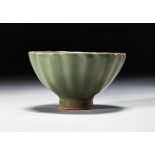 A LONGQUAN CELADON 'LOTUS' BOWL SOUTHERN SONG DYNASTY (1127-1279) OR LATER
