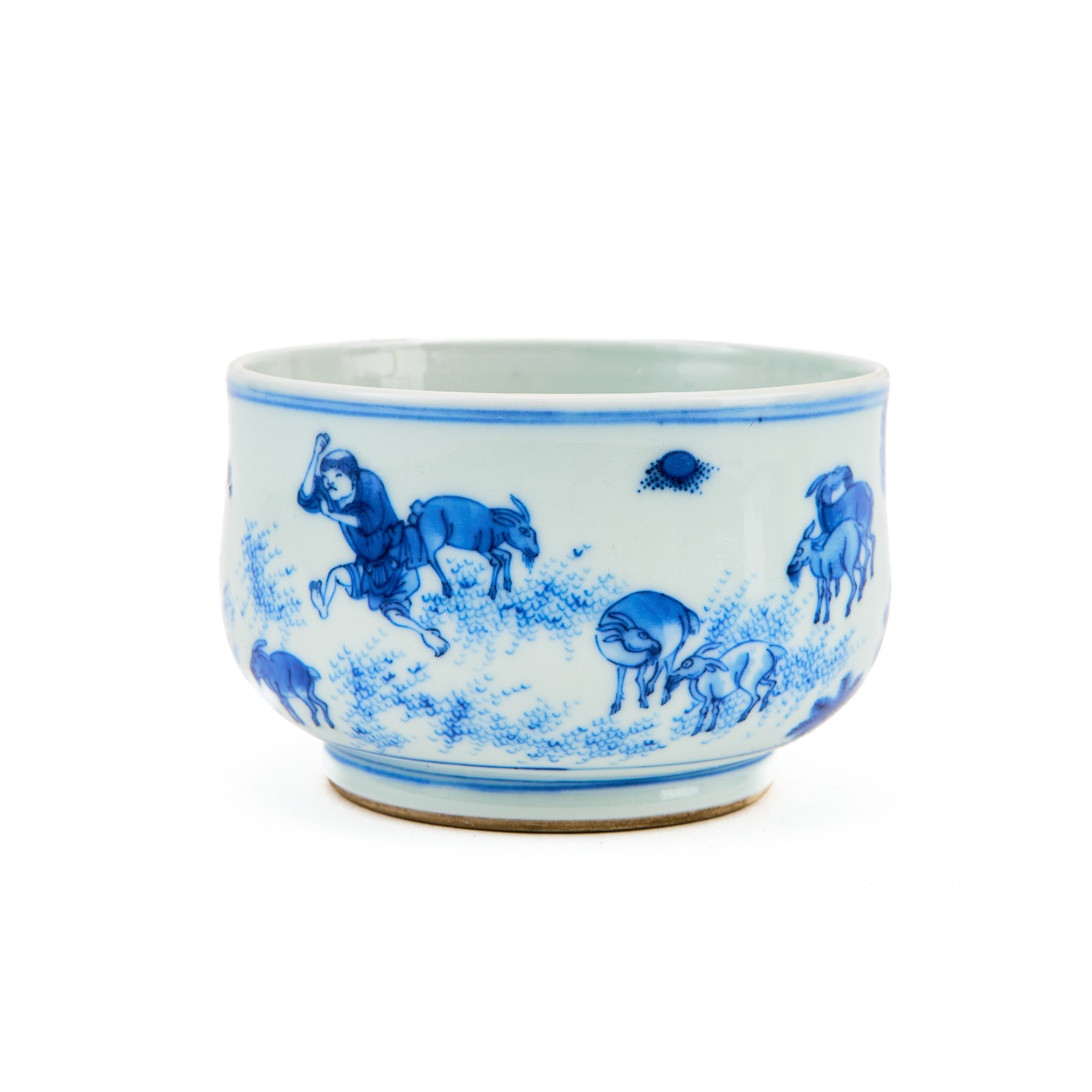 A CHINESE BLUE & WHITE INCENSE BURNER, CHONGZHEN (1627-1644)