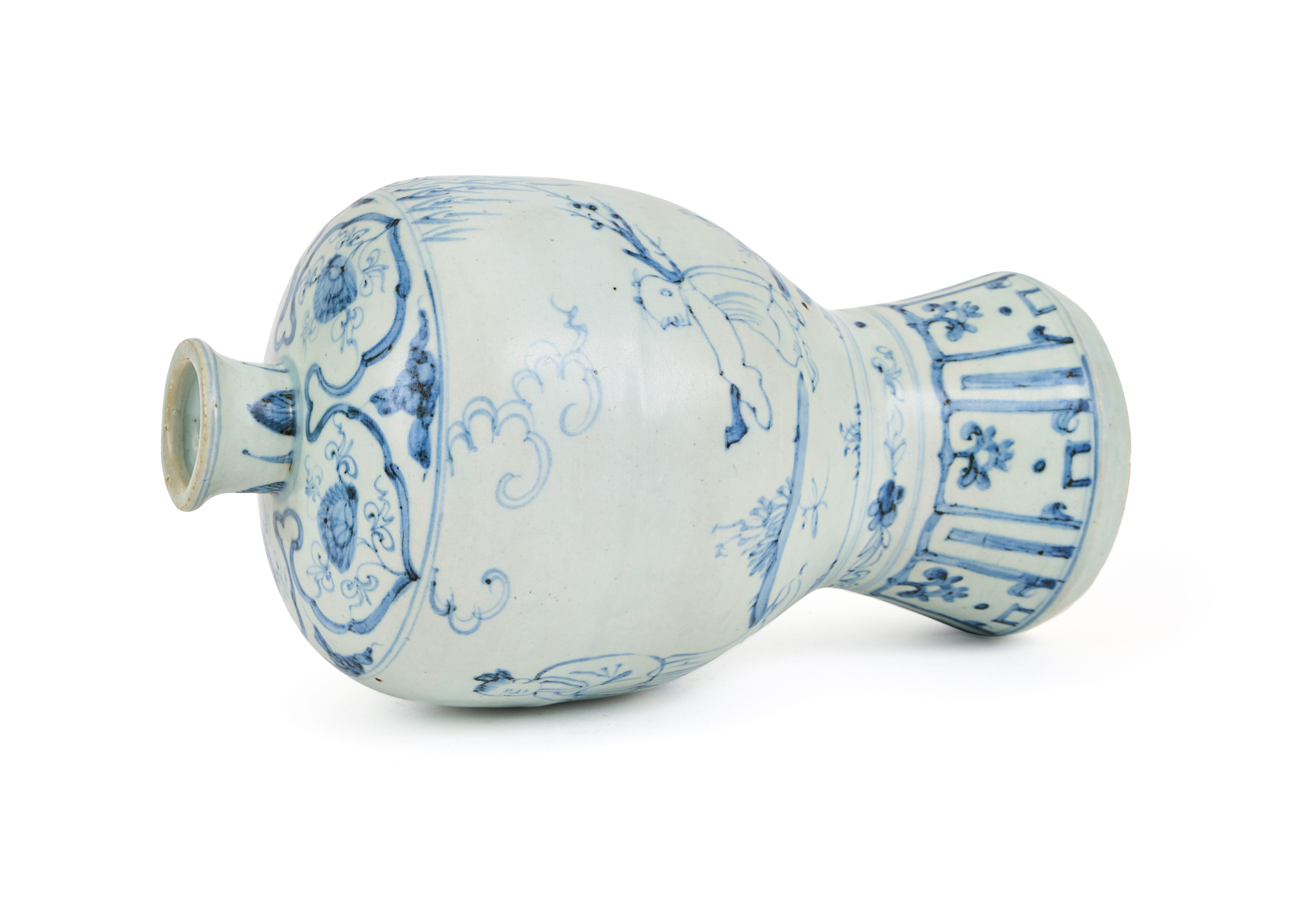 A CHINESE BLUE & WHITE MEIPING VASE - Image 3 of 4