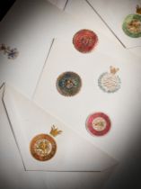 AN ASSORTMENT OF IMPERIAL QAJAR & ZELL-E SOLTAN ENVELOPES WITH IMPERIAL SEALS, LATE 19TH CENTURY