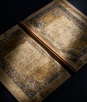 AN ILLUMINATED TIMURID QUR’AN SECTION 15TH /16TH CENTURY, HERAT, IRAN