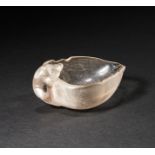 AN EGYPTIAN ROCK CRYSTAL DUCK-SHAPED COSMETIC DISH NEW KINGDOM, 18TH DYNASTY, CIRCA 1550-1292 B.C.