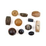 ASSORTMENT OF ANCIENT AGATE & STONE BEADS, CIRCA 1ST CENTURY A.D.