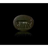 A ROMAN RING STONE OF A STAG, CIRCA 1ST-2ND CENTURY A.D.