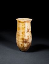 AN EGYPTIAN ALABASTER JAR, PREDYNASTIC - EARLY DYNASTIC PERIOD, NAQADA III - 1ST DYNASTY, CIRCA 3200