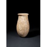 AN EGYPTIAN ALABASTER ALABASTRON, PREDYNASTIC - EARLY DYNASTIC PERIOD, NAQADA III - 1ST DYNASTY, CIR