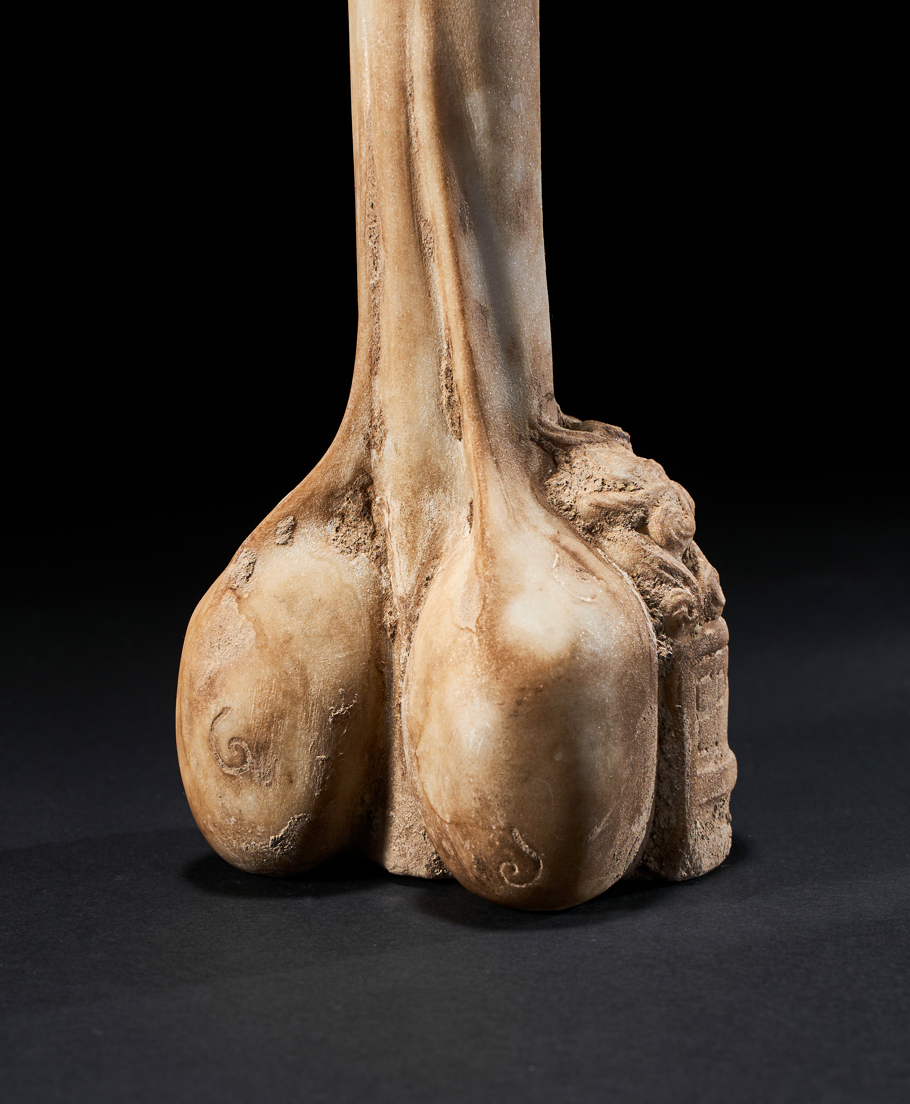 A GREEK INSCRIBED MARBLE PHALLUS, CIRCA 1ST CENTURY A.D. - Image 4 of 5