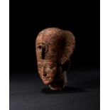 AN EGYPTIAN GRANITE PORTRAIT HEAD OF A PHARAOH