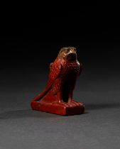 AN EGYPTIAN JASPER HORUS FALCON PTOLEMAIC PERIOD, CIRCA 332-30 B.C.