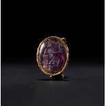 A ROMAN AMETHYST RINGSTONE CIRCA 1ST CENTURY B.C.