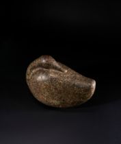 A NEO-BABYLONIAN DARK STONE DUCK WEIGHT CIRCA LATE 2ND-EARLY 1ST MILLENNIUM B.C.