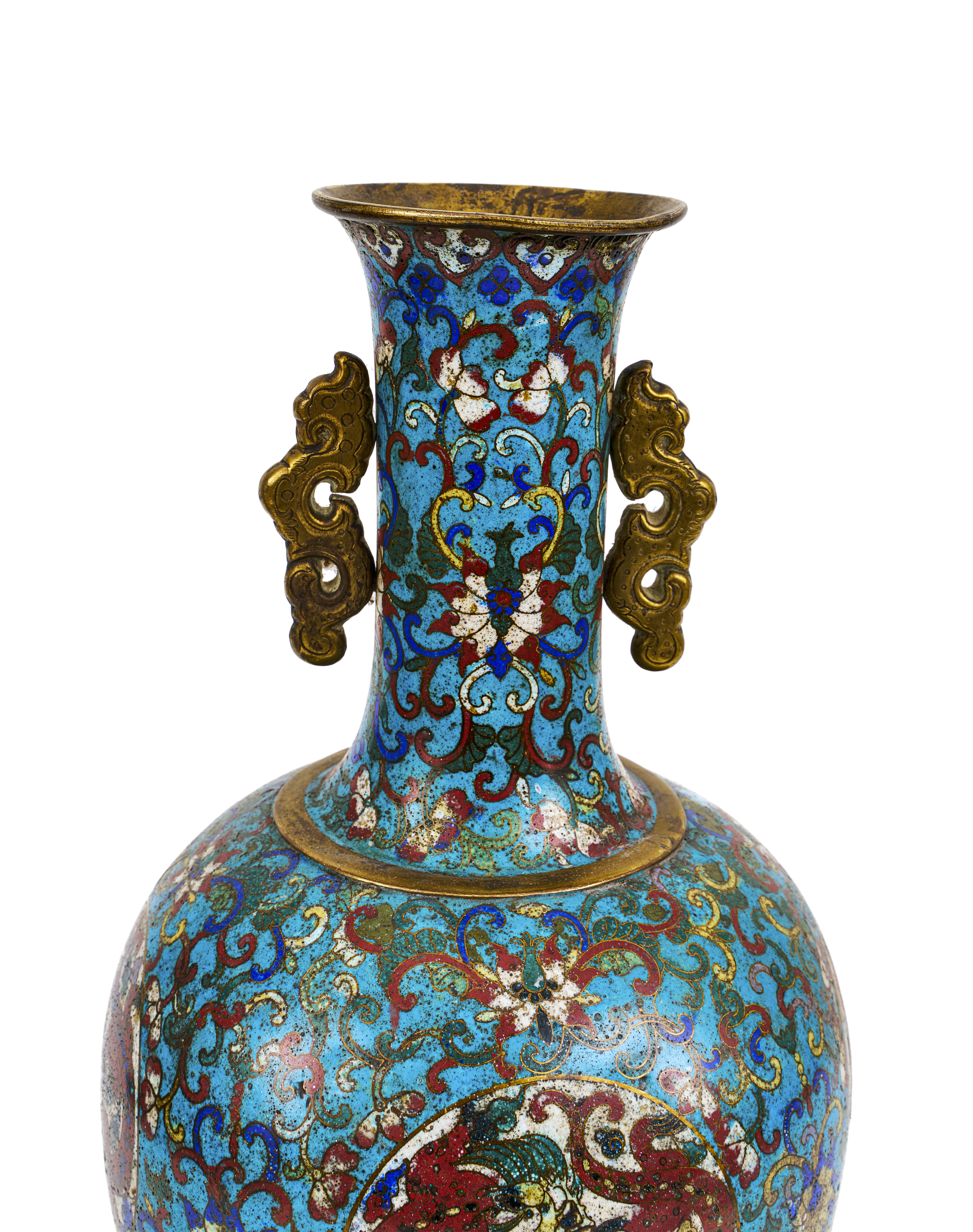 A LARGE CHINESE CLOISONNE VASE, QIANLONG PERIOD (1736-1795) - Image 3 of 5