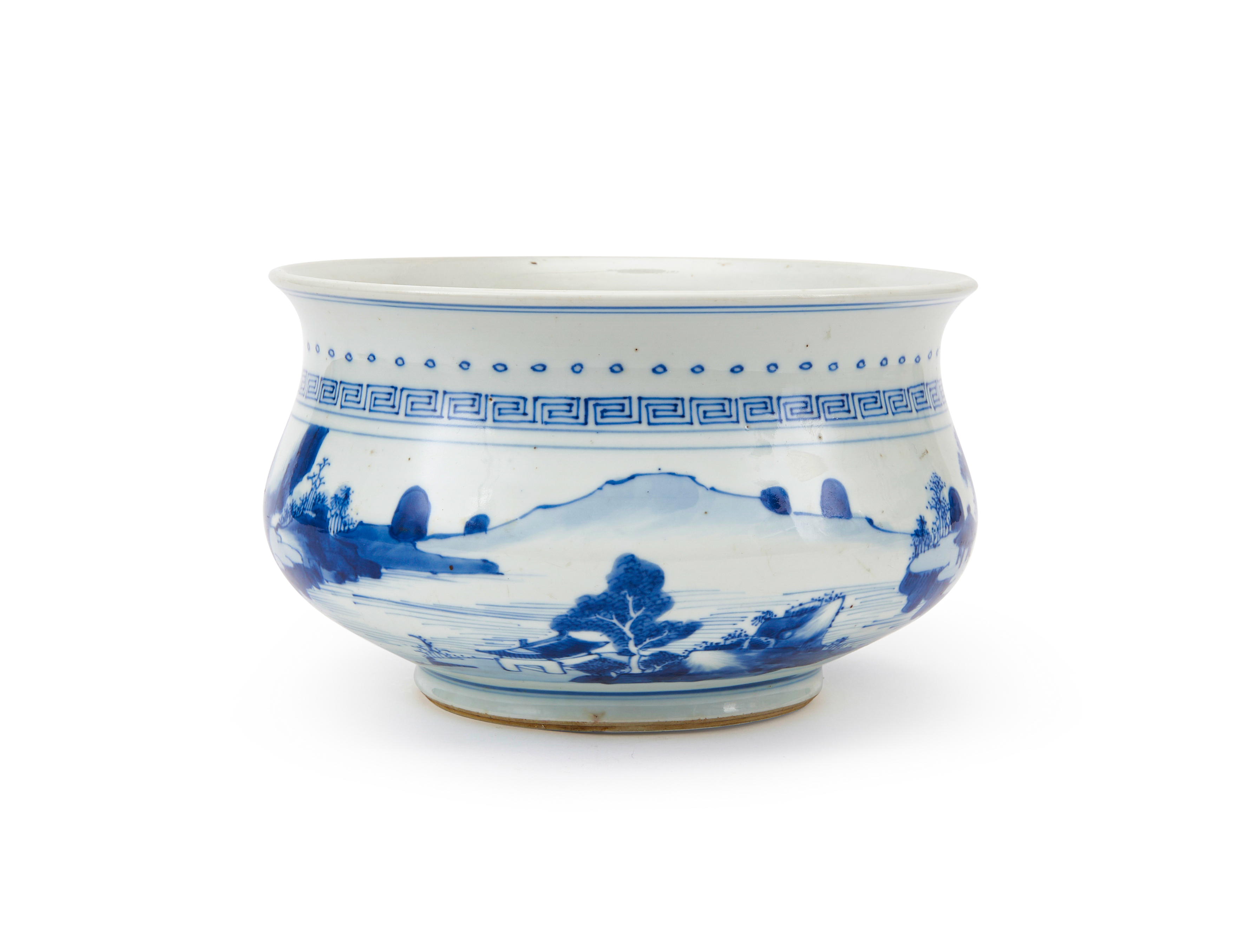 A CHINESE BLUE & WHITE CENSER, KANGXI PERIOD (1662-1772) - Image 4 of 6