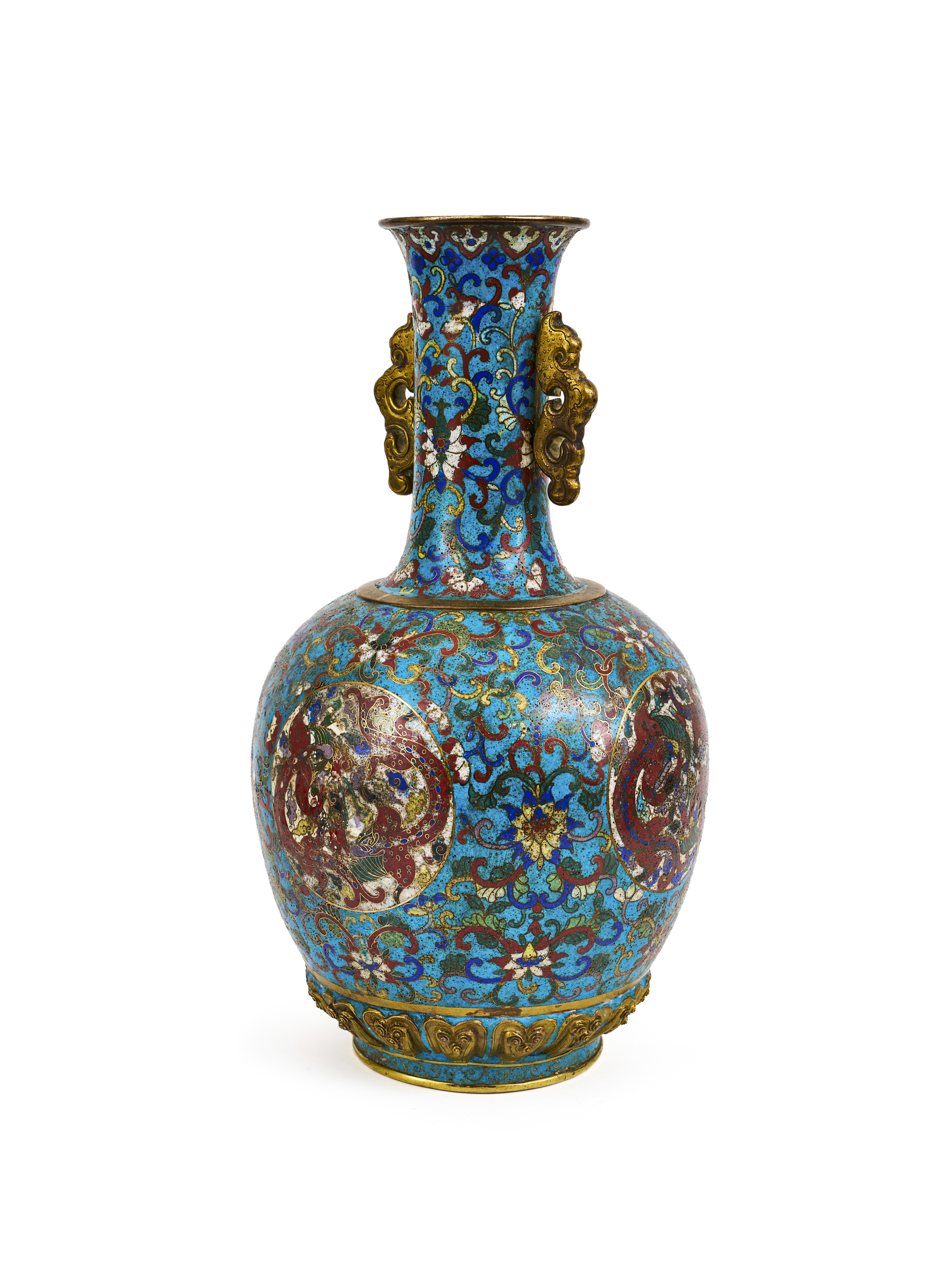 A LARGE CHINESE CLOISONNE VASE, QIANLONG PERIOD (1736-1795) - Image 2 of 5