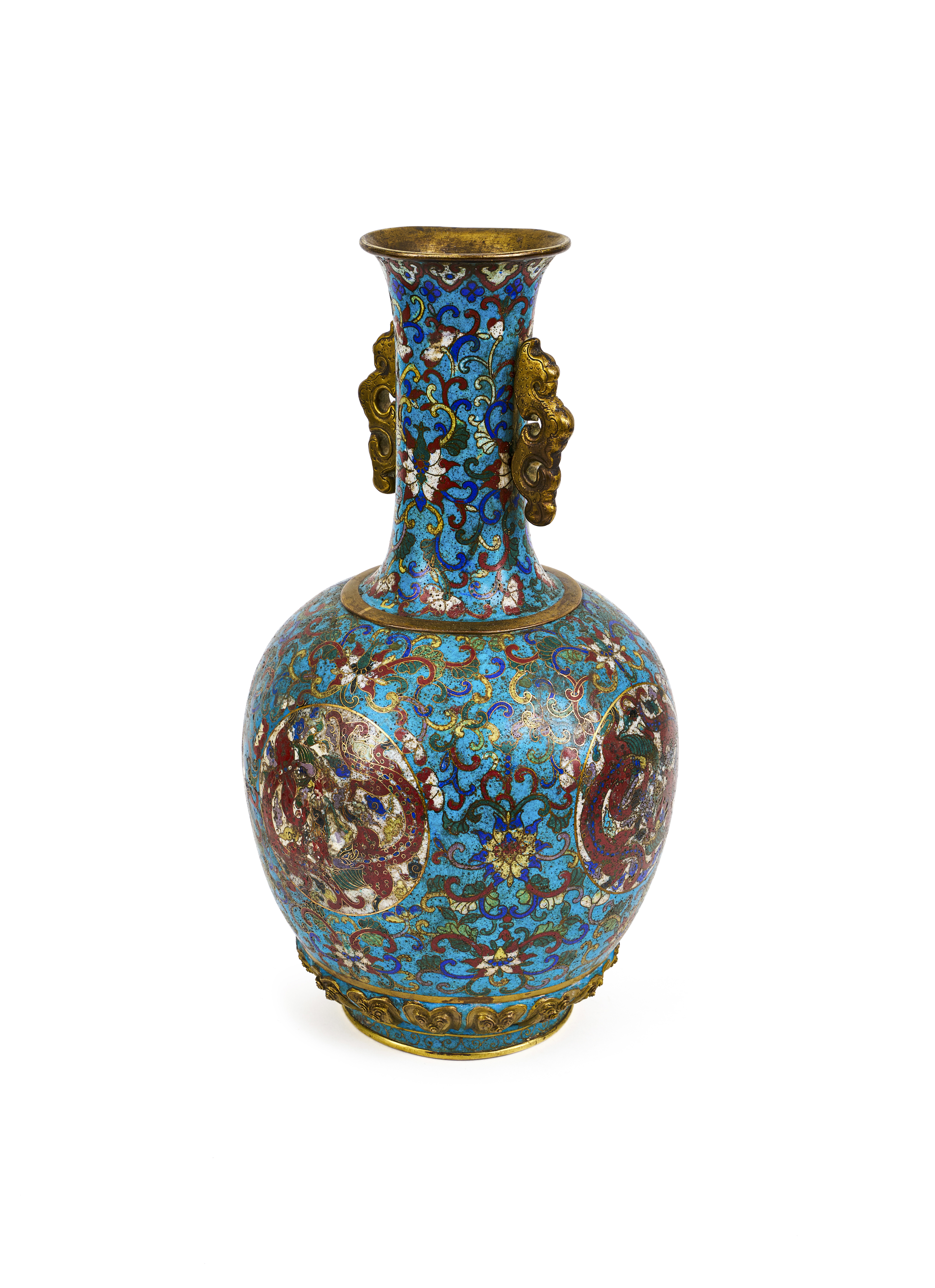 A LARGE CHINESE CLOISONNE VASE, QIANLONG PERIOD (1736-1795) - Image 4 of 5
