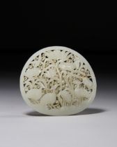 A CHINESE JADE PLAQUE, QING DYNASTY (1644-1911)