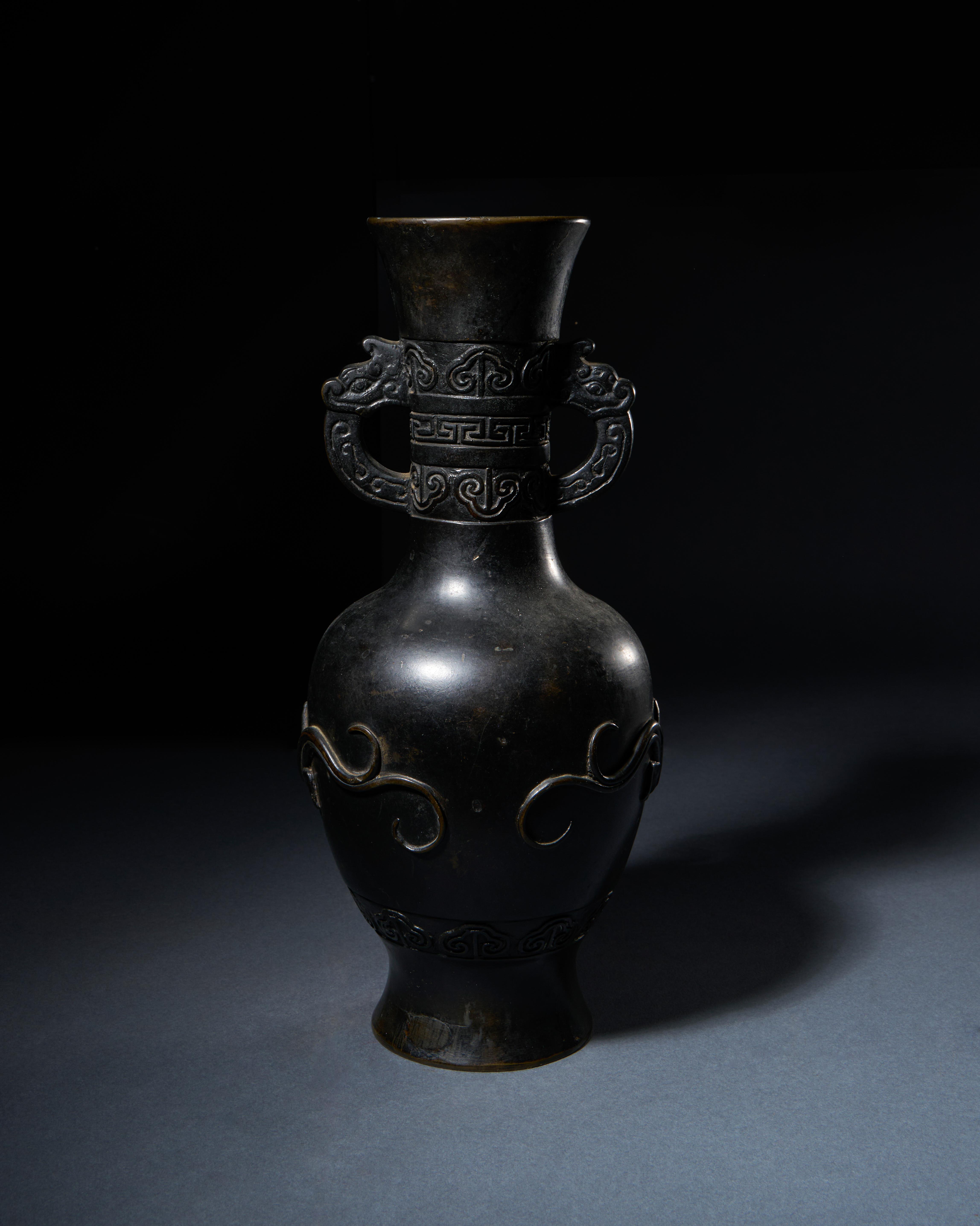 A CHINESE BRONZE "QILIN" VASE, MING DYNASTY (1368-1644)